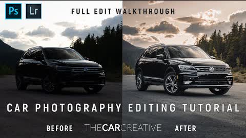 How to edit Car Photos using POLARIZER FILTER (CPL) | Car Photography Tutorial Lightroom/Photoshop