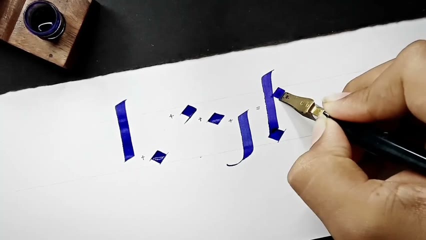 EASY Gothic Calligraphy Alphabet A-Z | Learn Textura Quadrata Calligraphy