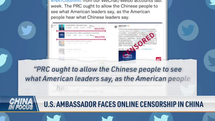 US Ambassador Faces Online Censorship in China