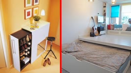 Fantastic & Smart Ideas for Your Small Apartment - Space Saving Furniture ▶ 4