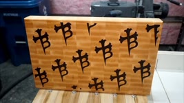 End grain Borka cutting board. Made for custom order and shiped to the China.