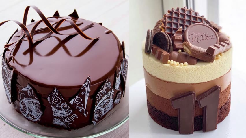 Top 10 Easy Chocolate Cake Decorating Ideas | Fancy Chocolate Birthday Cake | So Yummy Cake