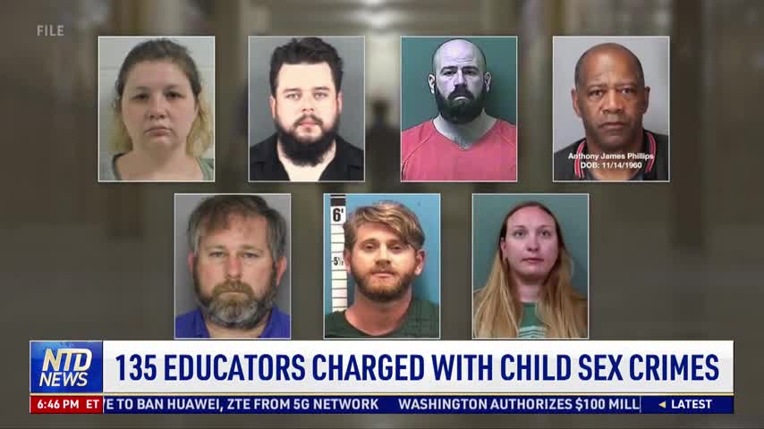 135 Educators Charged With Child Sex Crimes