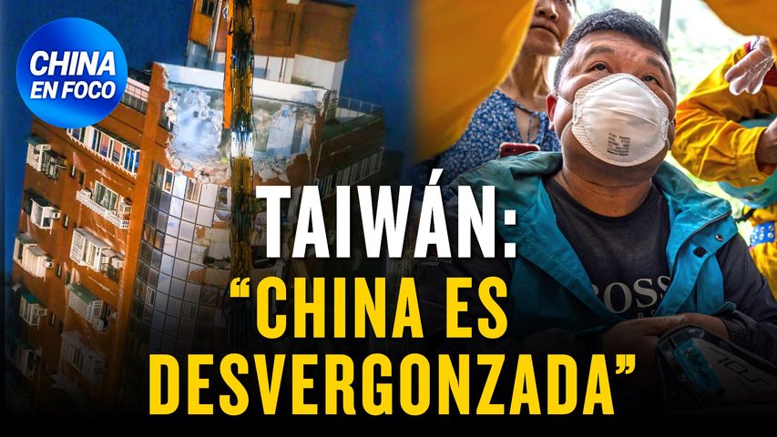 Taiwán condena a China por acción “desvergonzada” tras el terremoto