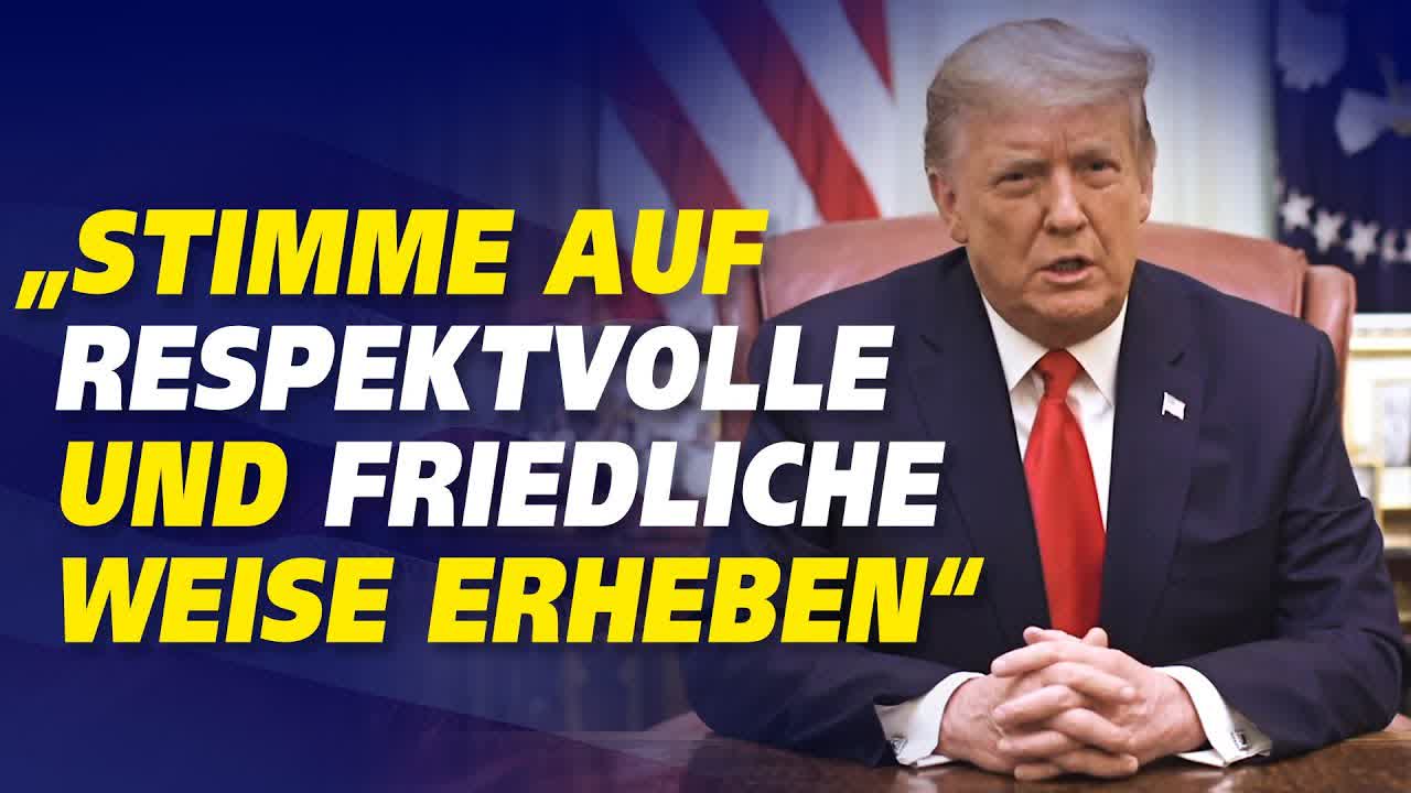 Eine Botschaft von US-Präsident Donald Trump an alle Amerikaner – Die Rede im Wortlaut auf Deutsch