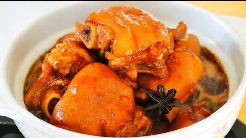 Red Braised Pork Trotters Recipe #Shorts "CiCi Li - Asian Home Cooking"