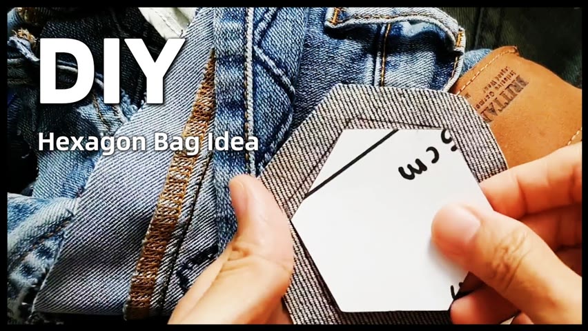DIY Hexagon Bag Idea┃HandyMumLin Sewing Project