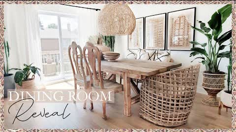 MY BOHO DINING ROOM REVEAL | TABLE REVAMP DIY | MINI CLOTHING HAUL