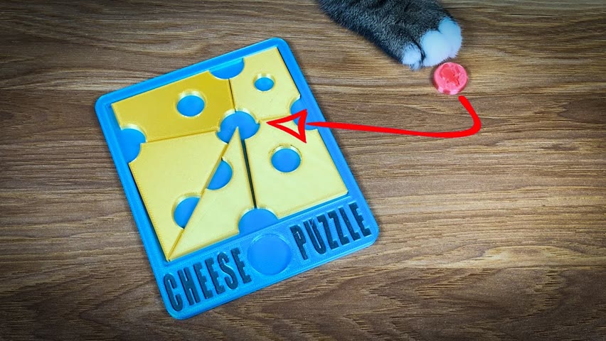 3D Printed Cheese Puzzle | Difficulty 8/10 !