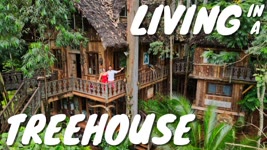 Living in a Treehouse For 24 Hours / One of a Kind Home 🌳 / Most Unique Airbnb
