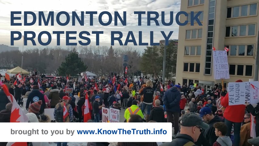 Edmonton Trucker Convoy Rally
