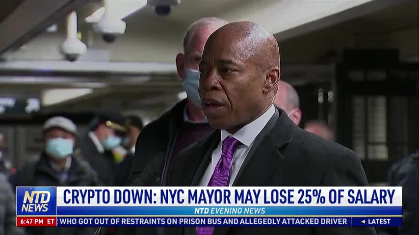 Crypto Down: NYC Mayor May Lose 25 Percent of Salary