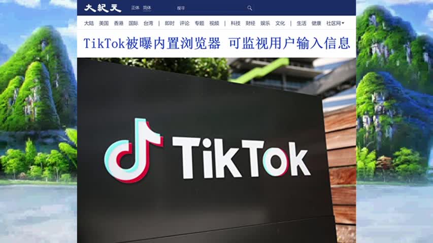 TikTok被曝内置浏览器 可监视用户输入信息 2022.08.22