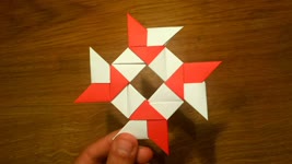 How To Make a Paper 8-pointed Ninja Star - Origami Shuriken