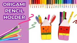 DIY Pencil Holder | Origami Pencil Box