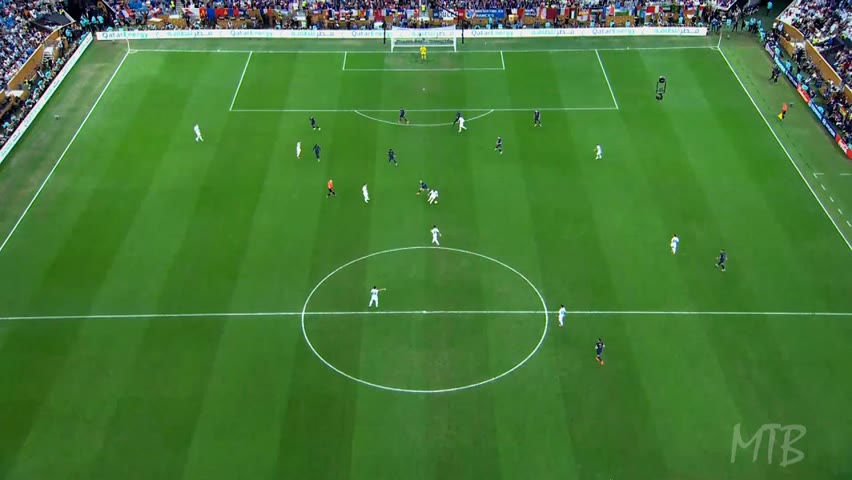 Lionel Messi Legendary World Cup from Above - Tactical Camera