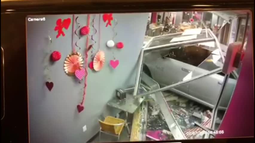 Pick up Truck Smashes Into Maryland Bakery, Moment Caught on 3 Security Cameras