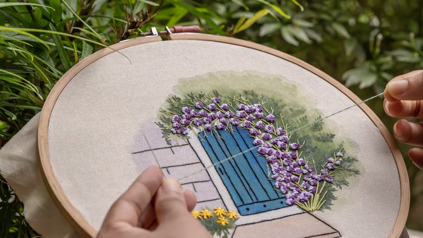 Painted Hand Embroidery Art: Fill your life with needle and thread!