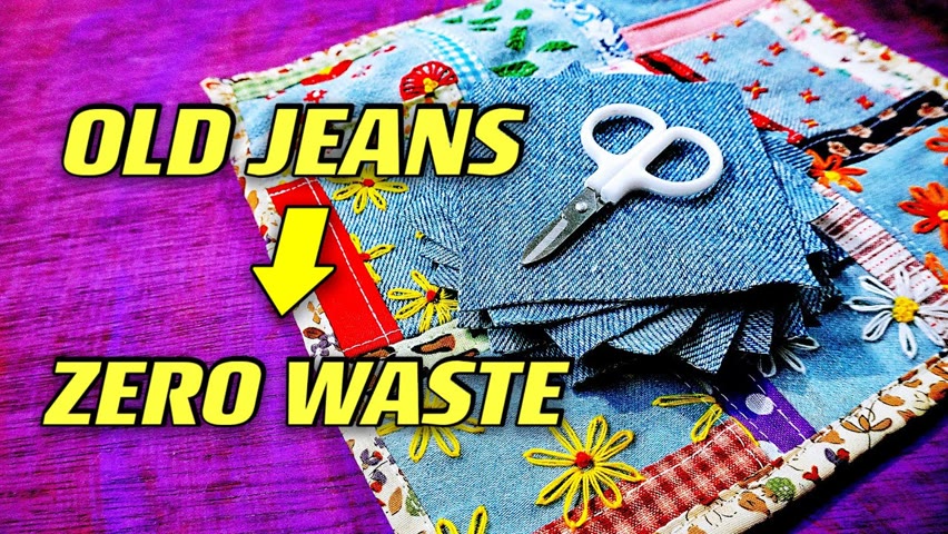 OLD JEANS / ZERO WASTE / SAVE MONEY / Here's the way to use them up！