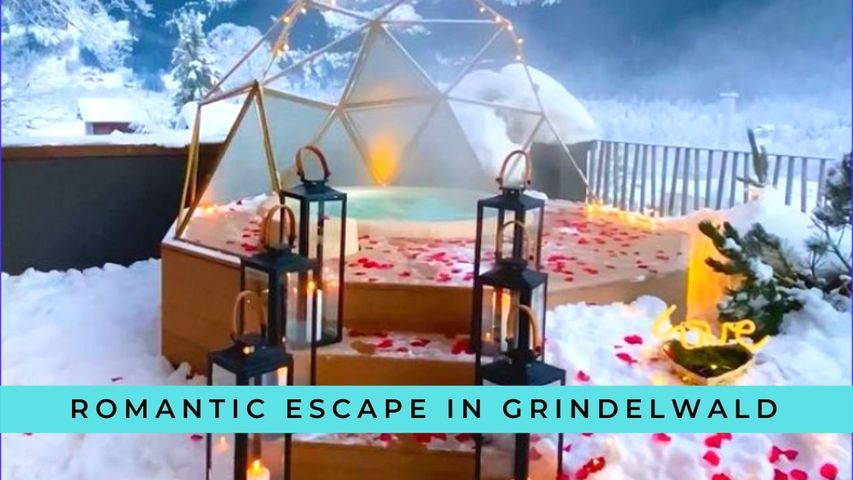 Amidst the chill of winter, this romantic escape in Grindelwald