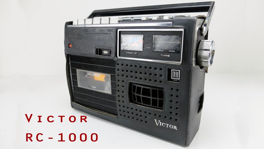 Victor RC-1000 Radio Cassette from 1970's Restoration (Cleaning & Belt Replacement)