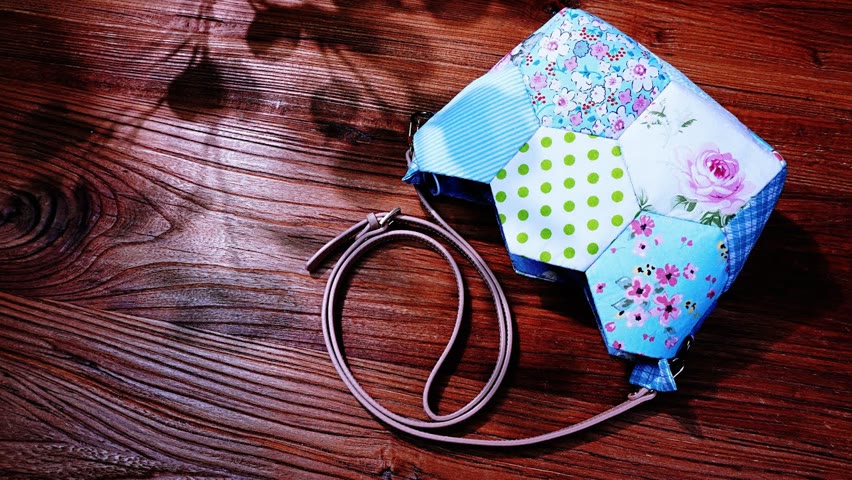 DIY Hexagon Sling Bag┃Scraps Idea