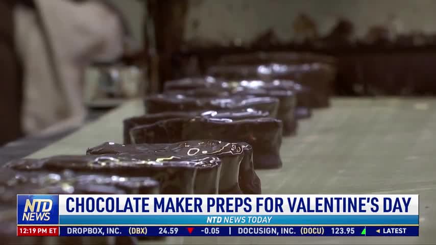 Chocolate Maker Preps For Valentine's Day