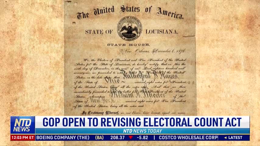 GOP Open to Revising Electoral Count Act