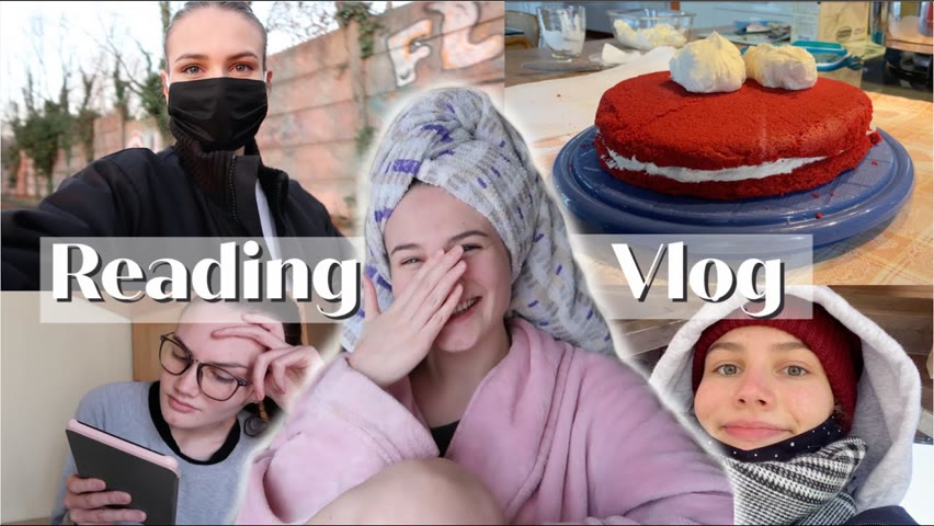 READING VLOG: Fangirl, Miss Peregrine's Home., snowy mountains & baking cakes