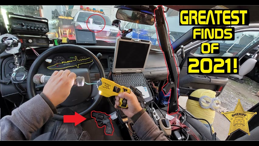 Searching Police Cars! Greatest Finds of 2021! | Crown Rick Auto
