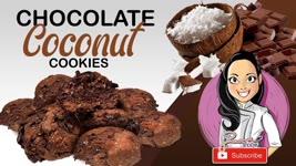 Chocolate Coconut Cookies / Kids Snack / Healthy Cookies