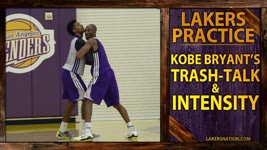 Kobe Bryant Trash-Talking At Lakers Practice (VIDEO)
