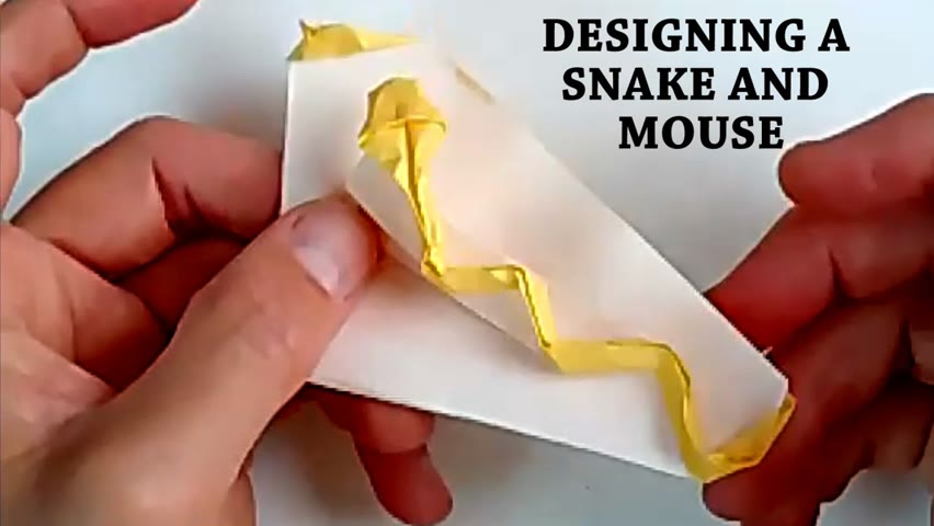 Origami Design Process: Snake and Mouse - Hudson's Zoom Birthday Party Online Tutoring Session