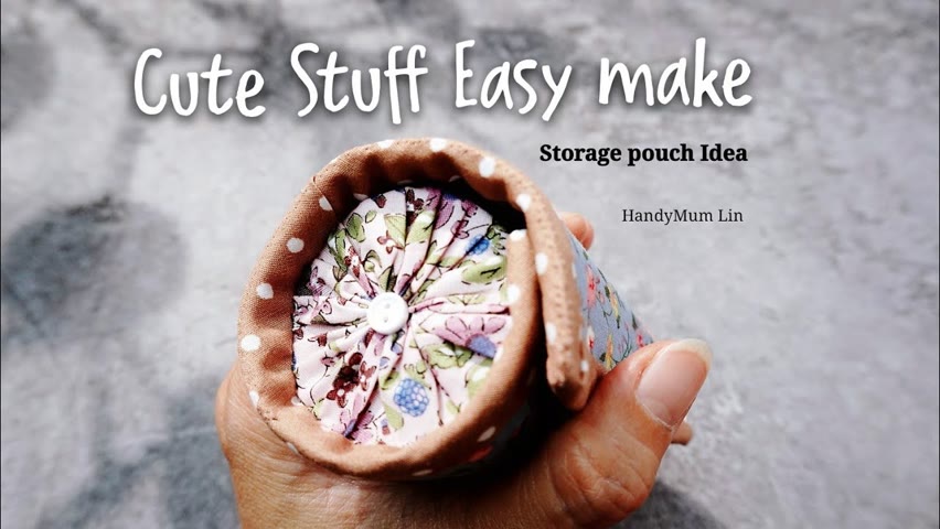 CUTE Stuff Easy Make / Storage Pouch Idea 简单易做收纳钱包#HandyMumLin