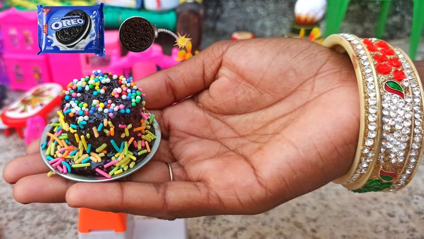 Miniature Orio Cake | Diwali Special Cake | Miniature Cooking  || Tiny Foodkey