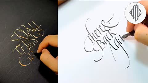 AMAZING CALLIGRAPHY & LETTERING WITH A BRUSH AND DIP PEN
