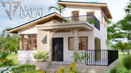 SMALL HOUSE DESIGN | MEDITERRANEAN HOUSE PLAN 3-BEDROOM 9.5 X 12.5 METERS