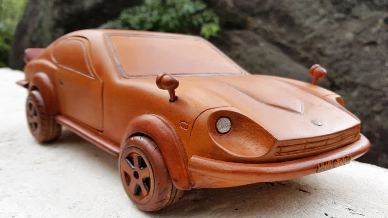 Wood Carving Nissan Datsun 240Z  😍 Amazing Wood working Skills