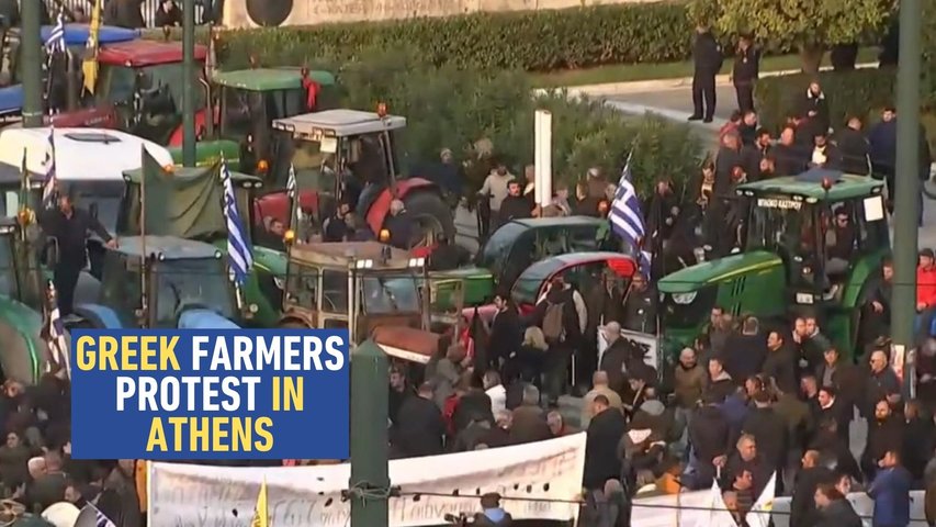 Greek Farmers Protest in Athens