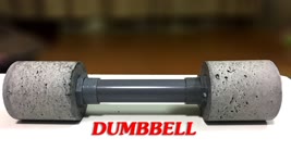 DIY! HOME GYM EQUIPMENT: How to Make DUMBBELLS at Home