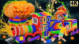 Halloween Horror Nights 2021 | Build Magnet Zombie Train To Busan | Halloween Decoration Ideas