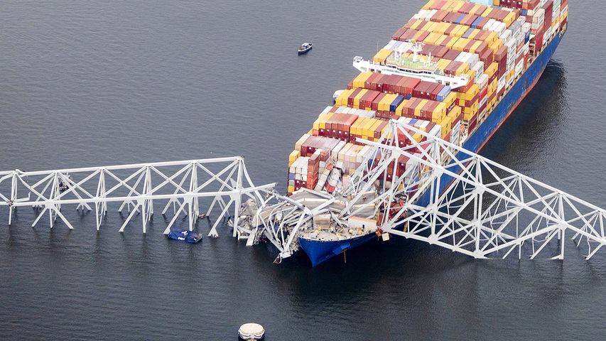 LIVE: View of Wreck of Baltimore Bridge (March 28)
