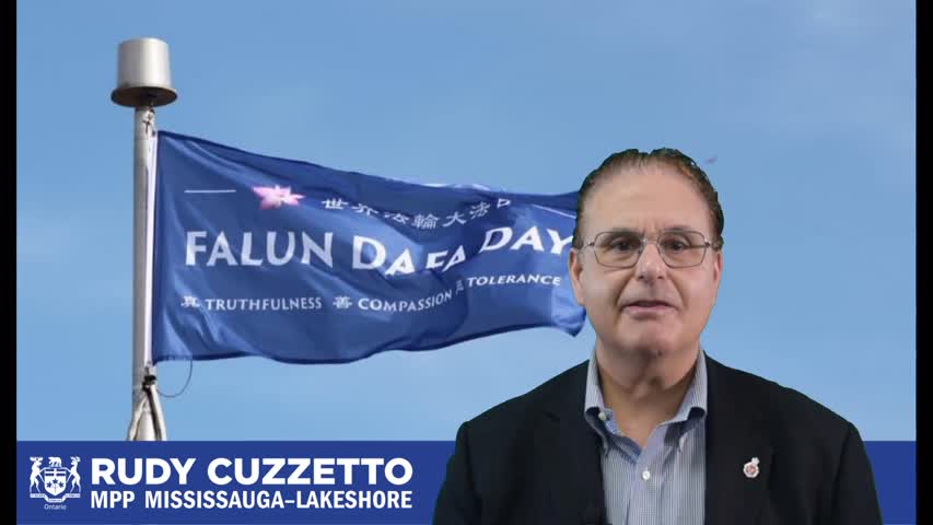 Ontario Member of Provincial Parliament Rudy Cuzzetto, World Falun Dafa Day