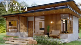 SMALL HOUSE DESIGN | MODERN BAHAY-KUBO HOUSE PLAN 2-BEDROOM 7X8 METERS