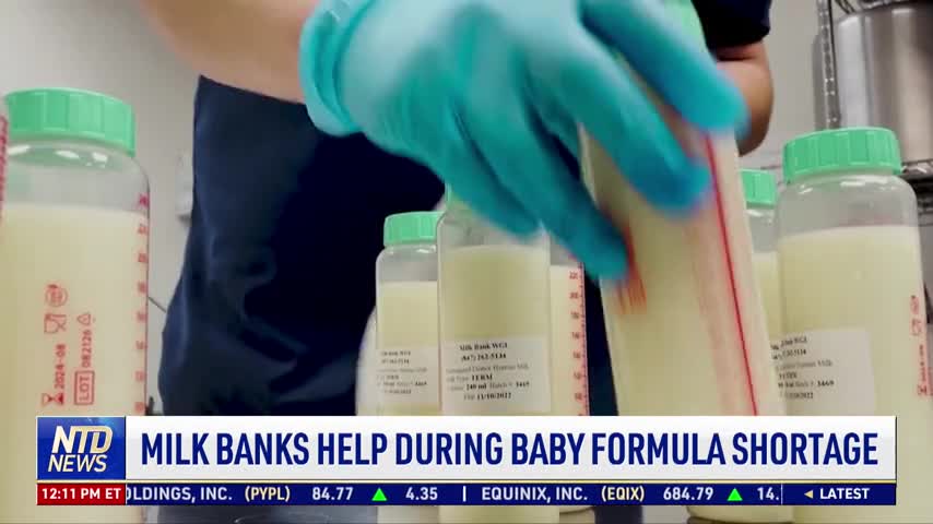 Milk Banks Help During Baby Formula Shortage
