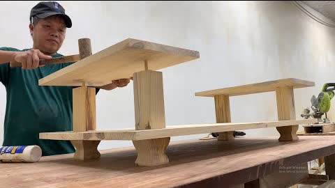 Amazing Perfect Woodworking And Skill - How a Woodworking Master Makes a Tea Garden Table
