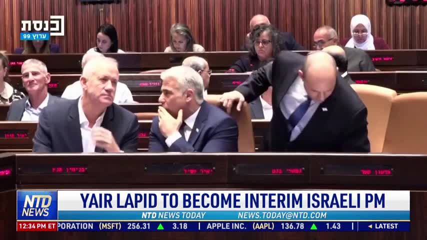 Yair Lapid to Become Interim Israeli Prime Minister