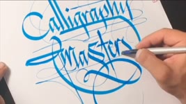 Super Satisfying Turkish Flourishing Calligraphy #3