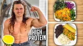 What I Ate Today To Gain Vegan Muscle | HIGH PROTEIN & FITNESS SECRETS