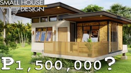 MODERN BAHAY-KUBO | 60SQM. SMALL HOUSE DESIGN WITH INTERIOR DESIGN | MODERN BALAI